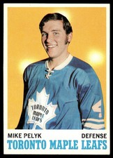 1970-71 O-Pee-Chee Mike Pelyk Rookie Toronto Maple Leafs #107