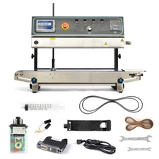 U.S. Solid Auto Continuous Bag Band Sealer Sealing Machine with Inkjet Printing