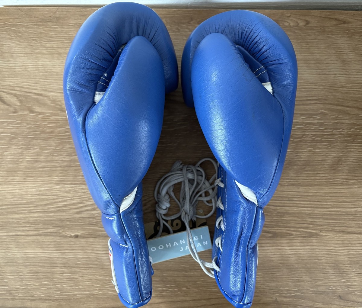 Winning グローブ 14oz 青　廃盤 Winning Boxing Gloves 14oz MS-500 Blue Lace Up Pro Type Used