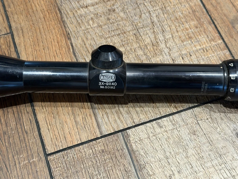 Mira para rifle Mauser-Werke 3x-9x40x potencia variable óptica vintage Japón Foto 3 de 4