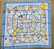 Hermès Carre 90"Small Happy Mass Game" Silk Scarf Unused