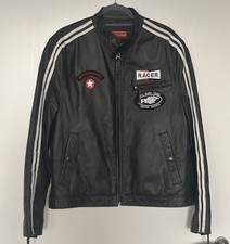 CHEVIREX Germany Motorrad Lederjacke Herren L...