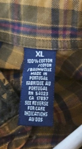 Vintage Gap Plaid Long Sleeve Button Shirt Men X-Large 90s Horses - Picture 5 of 5
