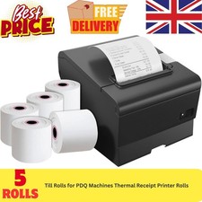80x80 Thermal Paper Till Rolls Receipt Roll EPOS Printer POS Terminal 5 Rolls