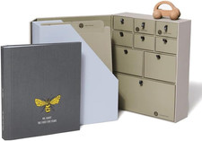 Baby Memory Book Deluxe Keepsake Box Gender-Neutral, Fabric-Bound, Acid-Free