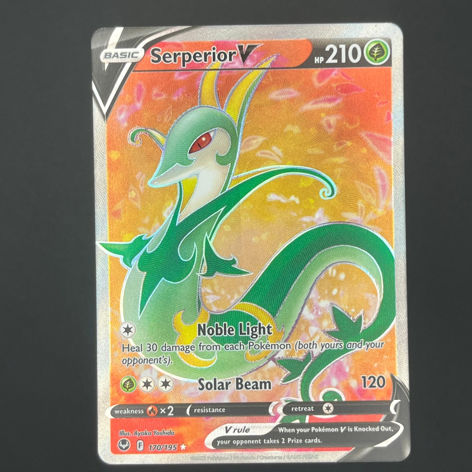 Serperior V (Full Art) 170/195 UR SWSH12 SWSH12: Silver T... Holofoil Pokemon NM