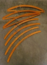 7 Antique Vintage Wooden Clothes Hangers San Francisco Tailors Advertising