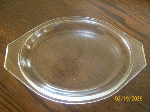 Vintage PYREX Clear Domed Replacement LID ONLY  Oval 943C 22