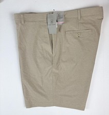 PGA TOUR Men's 8  Khaki Heather Performance Golf Shorts Size 40 Stretch UPF 50
