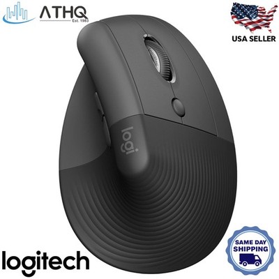Logitech Lift Vertical Ergonomic Wireless Mouse Graphite 910-006466 Bluetooth