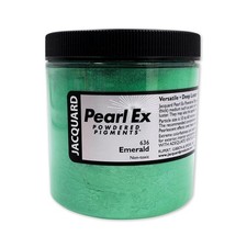 Jacquard Pearl Ex Pigment Powder 4oz Emerald Loose Mica Powder Epoxy Resin