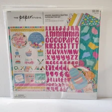 Makers Bakers & Crafters Scrapbooking Page Kit - 51 pieces - by The Paper Studio