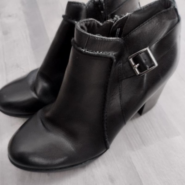 Women Clarks Boots Black 39 #7AQI