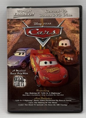 Disney Pixar CARS DVD Wal-Mart Exclusive Geared-Up Bonus DVD Disc Rascal Flatts