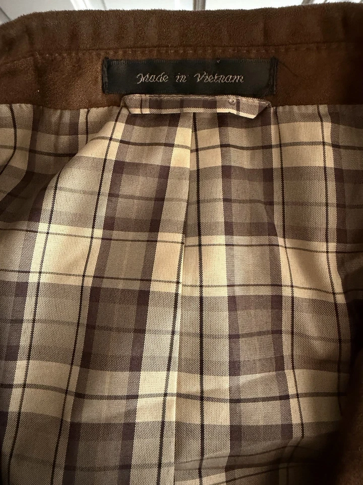 Chaqueta Ralph Lauren Para Hombre 52 Marrón Imitación Gamuza Abrigo Deportivo 92481 Foto 3 de 4