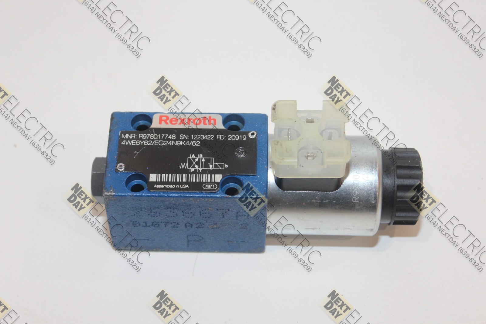 Rexroth, R978017748, 4WE6Y62/EG24N9K4/62, Bosch Hydraulic Directional Valve Spoo
