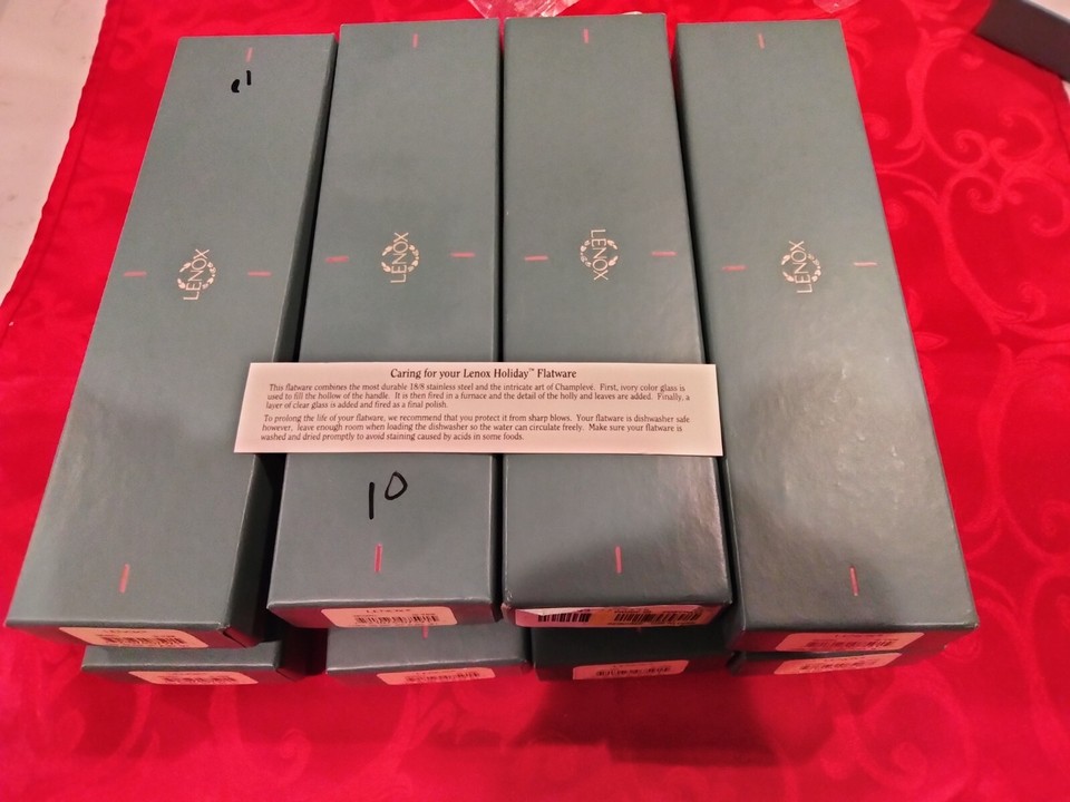 LENOX HOLIDAY 18/8 Stainless Steel Flatware 4 four 4piece place