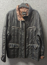 Gil Bret Quilted Jacket Black Uk 20 Ln046 Ff 08