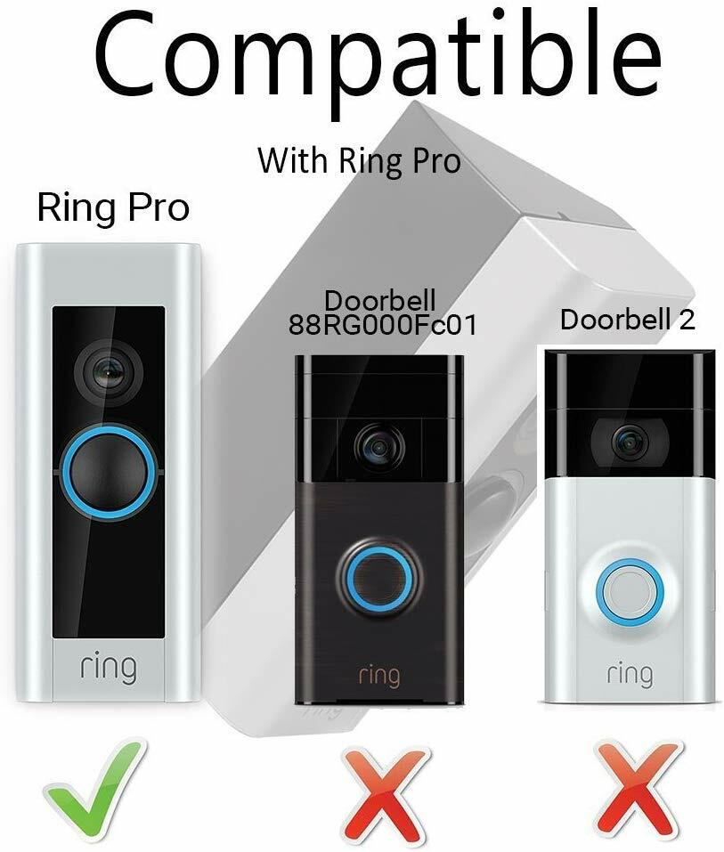 3 PCS Adjustable Ring Doorbell Pro Angle Mount Video Doorbell Corner Wedge Kit eBay