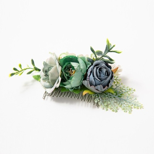 Braut Kristall Haar Ornamente Blumen blatt Haar Kamm Blumen haarkämmen - Bild 3 von 17
