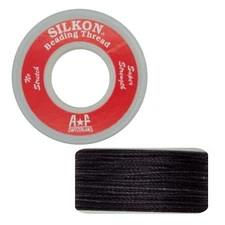 Silkon Bead Stringing Cord Size #5 Onyx Black 20 yd spool. Made in Switzerland