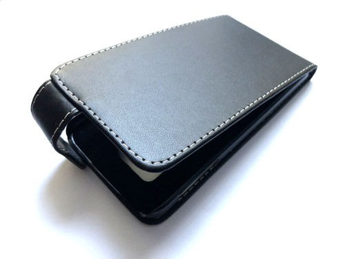 Für Huawei Ascend Y550 vertikale Klapphülle/Cover in schwarzem PU-Leder