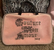 Vintage Juicy Couture Pink Once Upon a Time Make Up Handbag Y2K