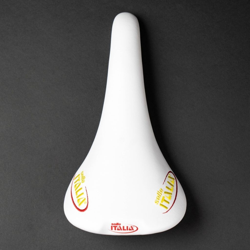 Selle Italia FLITE 1990 NJS embroidery V2 White Saddle