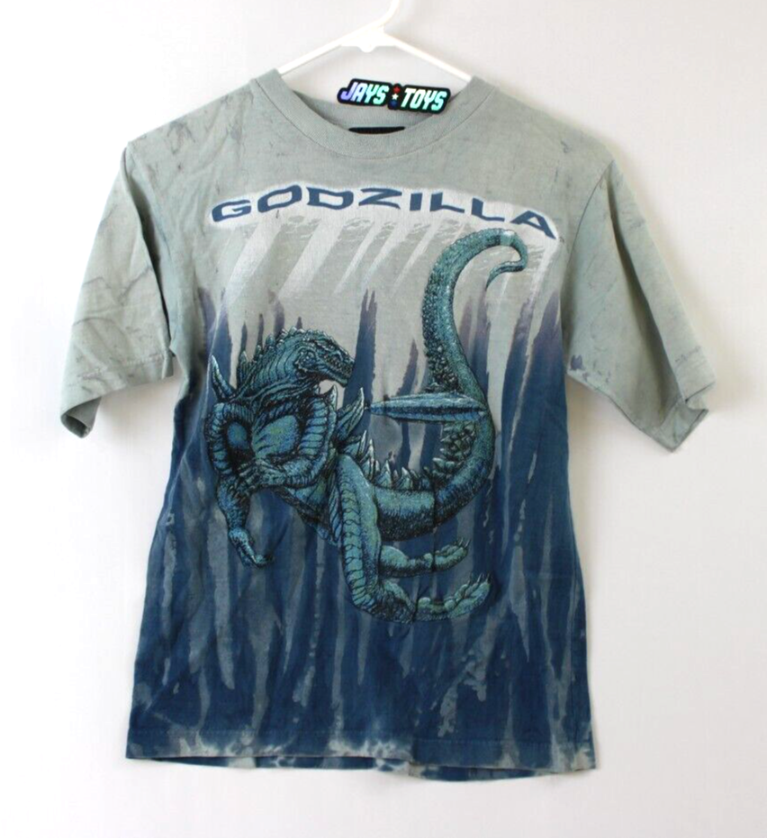 Godzilla 1998 Blue T-Shirt Kids Size Small | eBay
