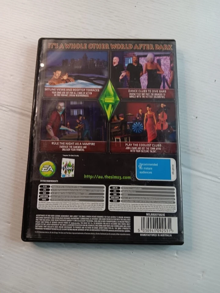 The Sims 3 -late night expansion pack pc dvd rom rated M - Image 4 of 4