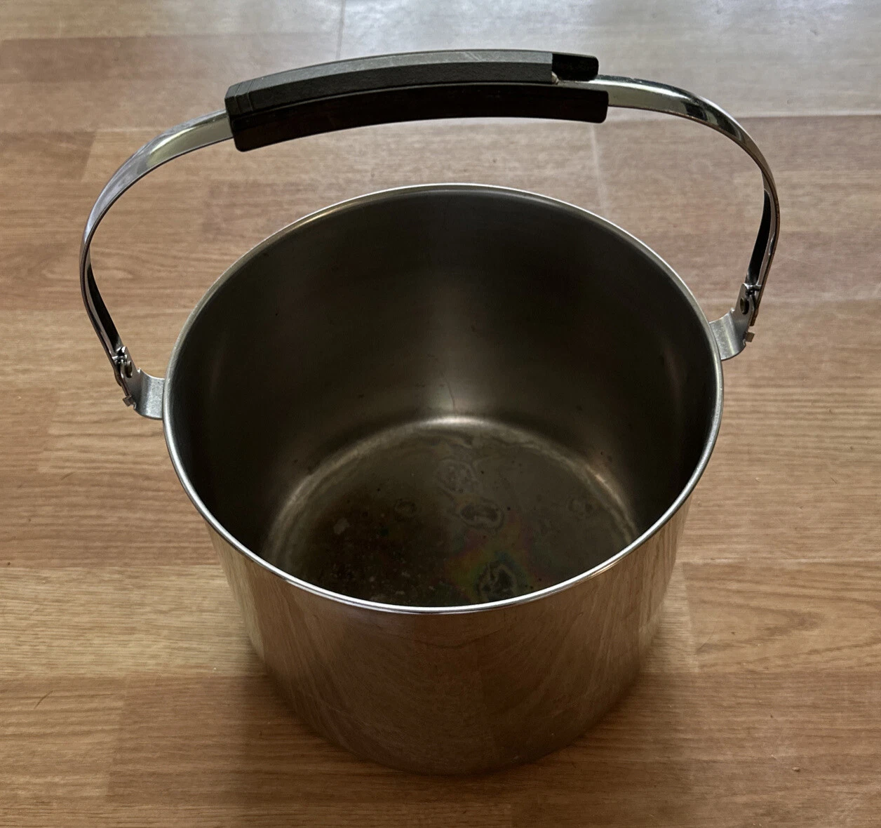 Vintage Revere Ware 1801 Copper Bottom 6 Qt Stock Pot w/ Bail Handle NO LID