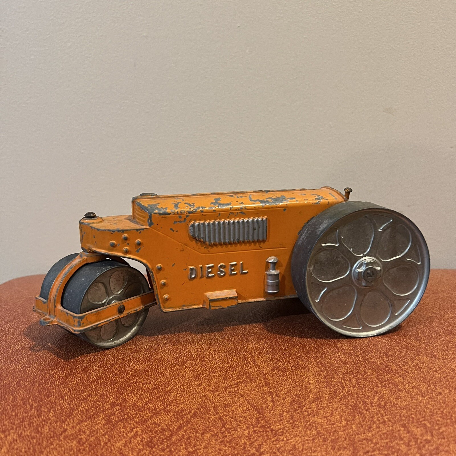 Vintage Hubley Kiddie Toy Diesel Steam Roller 480 Cast Aluminum Solid