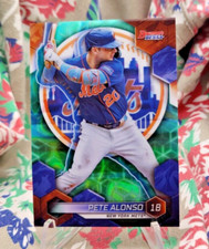 Pete Alonso - #114/199 - AQUA LAVA REFRACTOR - 2023 Bowman's Best - 3