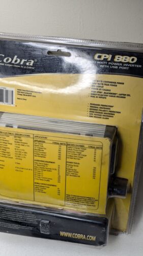 New Cobra CPI 880 800 Watt Power Inverter with USB Port Dual AC Outlets Sealed - Picture 6 of 8