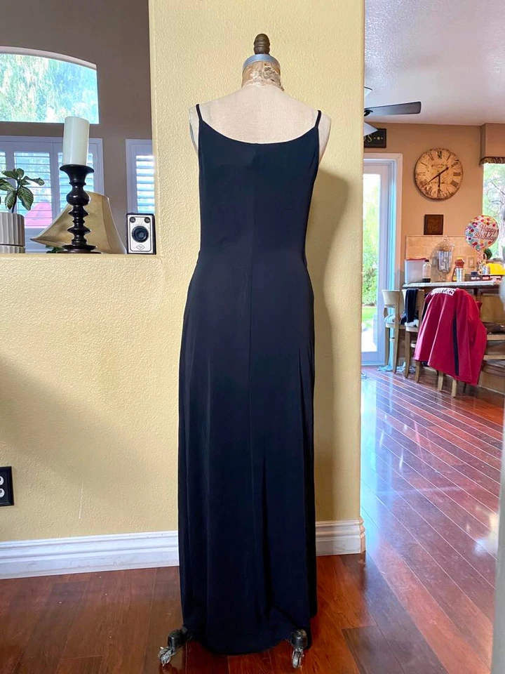 Vintage Aquasuit by La Perla Maxi Swimsuit Cover Up Dress Wrap Robe US size 8 - Image 3 of 4