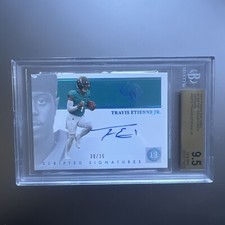 2021 Panini Encased Scripted Signatures sapphire AUTO Travis Etienne Jr  /35