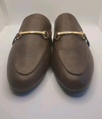 MUSSHOE Loafer for Women Brown Gold Slip on Flats New Without Tag 8.5  MNU 