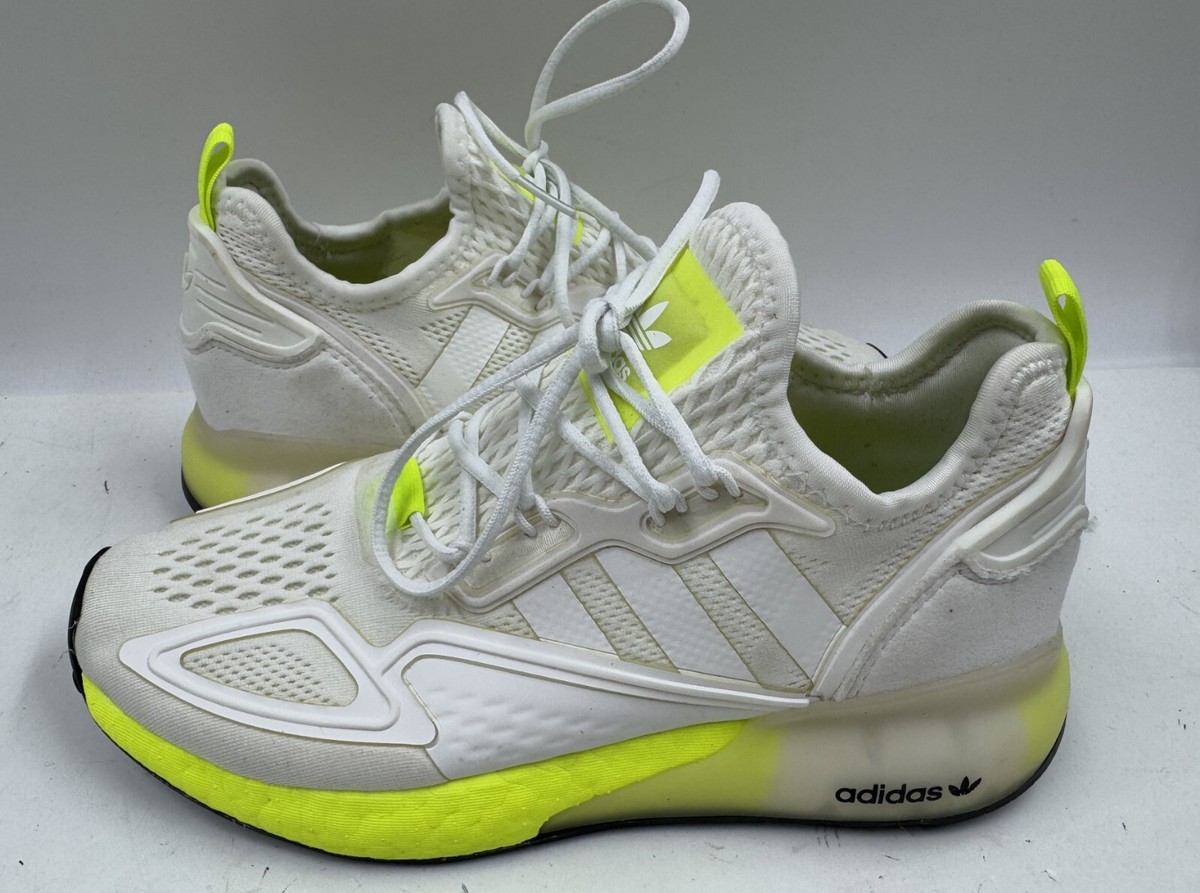 Size 5 - Adidas ZX 2K Boost White Solar Yellow for sale online | eBay