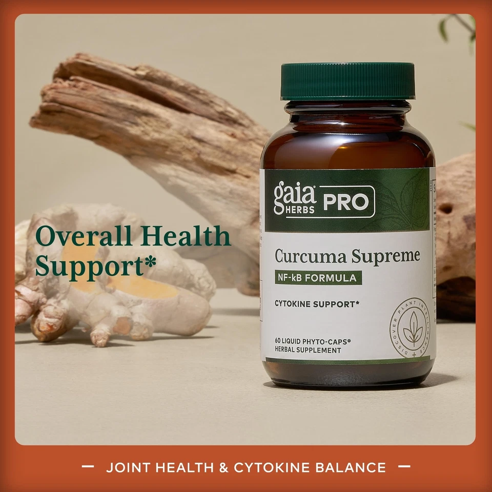 Gaia Herbs Pro Curcuma Supreme - Suplemento de apoyo a la salud inmunológica - Cúrcuma S... Foto 3 de 4