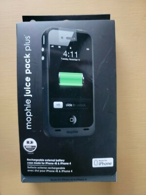Mophie Juice Pack Plus Rechargeable External Batter Case Made for iPhone 4S  and