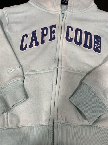 Cape Cod By Cuffy’s 4T Aqua Blue full zip hoodie Vacation On Cape Cool Nights - Picture 11 of 12