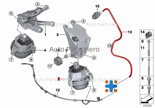 2X Engine Motor Mount For BMW G30 G38 G11 G12 530e 530Le 740e 740le 22116860491 - Picture 4 of 9