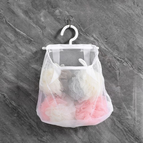 Mesh Kitchen Storage Bag Hanging Bathroom Kitchen Storage Holder Bag - Picture 8 of 11