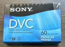 Sony DVC Digital Video Mini DV Premium Cassette Tape - 60 Minutes LP-90 NEW