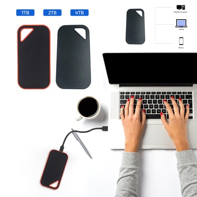 Type-C Hard Drive External HDD Fast Data Transfer High-Speed Type-C 3.1,1/2/4TB