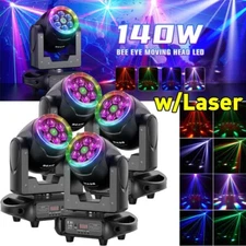 150W 6LED Laser Moving Head Light RGBW Beam Stage Spot Lighting DJ Disco Bar DMX