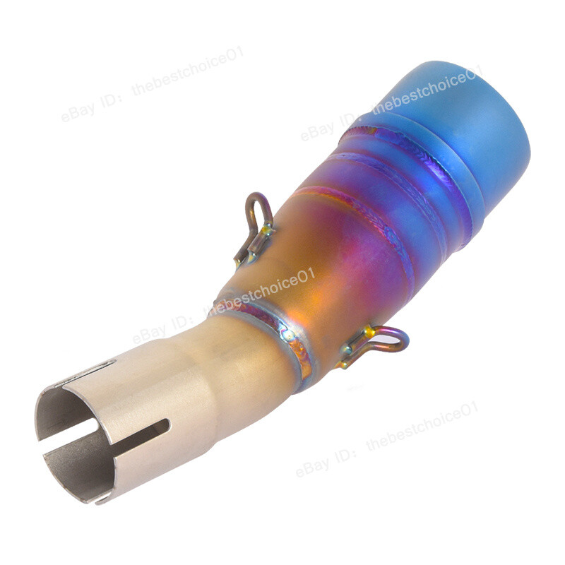 For Yamaha XMAX250 XMAX300 2017-2020 Exhaust Middle Link Pipe Muffler Black Tips