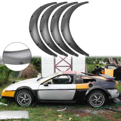 Carbon Fiber Fender Flares Flexible Wide Wheel Arches Body Kit For Pontiac Fiero