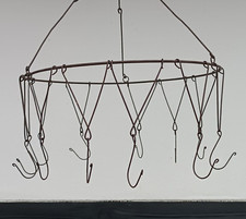 ❤ Kräuterkrone Küchenkrone Ring mit 12 Haken Metall  ❤