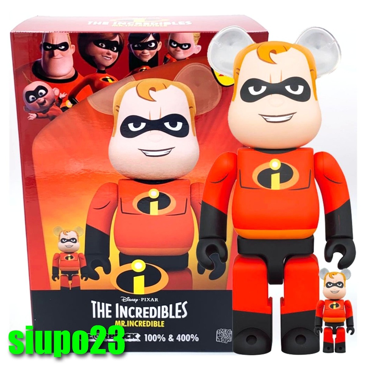 Medicom 400% + 100% Bearbrck ~ Disney Incredibles 2 Be@r